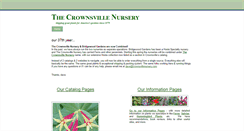 Desktop Screenshot of crownsvillenursery.com